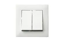 Выключатель 2-клав. Karea RIZZ бел. Makel 88001003