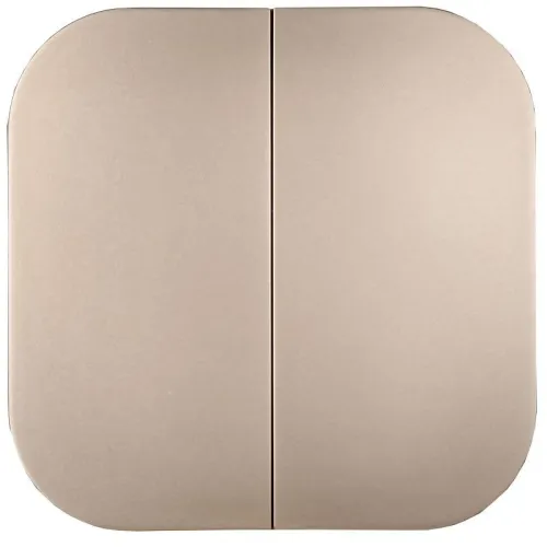 Выключатель 2-кл. ОП GLORY ВС20-2-0-ХШм 10А шампань матов. IEK EVH20-K37M-10 фото 2