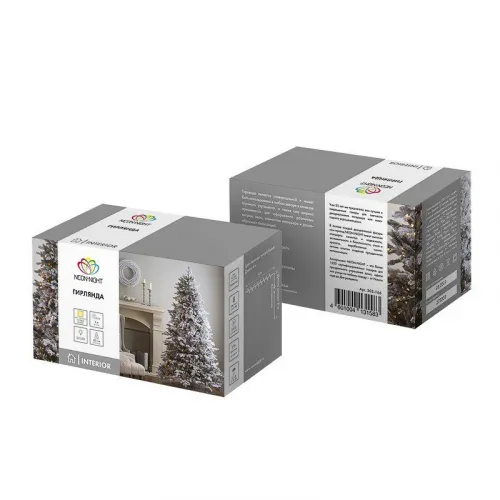 Гирлянда светодиодная "Твинкл Лайт" 4м 25LED тепл. бел. 7.4Вт IP20 провод ПВХ прозр. Neon-Night 303-166 фото 3