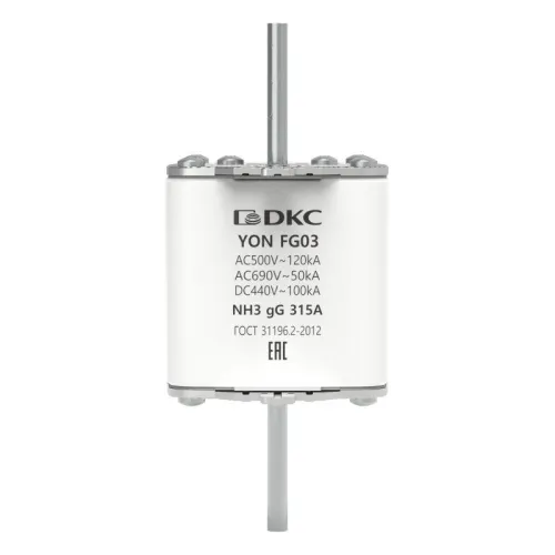 Предохранитель YON ножевого типа FG3 с одинарной индикацией 315А DKC 1FG03-0315 фото 2