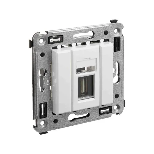 Розетка USB 2.0 1-м СП Avanti "Белое облако" тип А-А DKC 4400403 фото 4