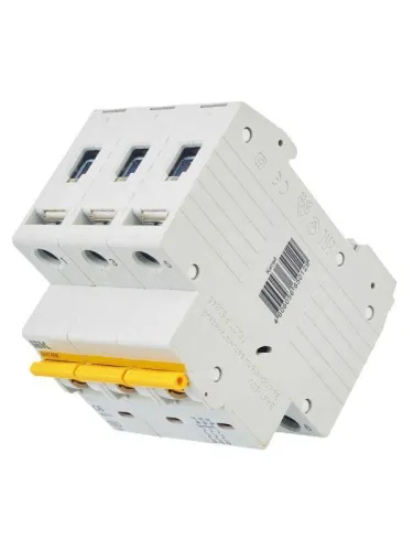 Выключатель автоматический модульный 3п C 6А 6кА ВА47-60M KARAT IEK MVA31-3-006-C фото 4