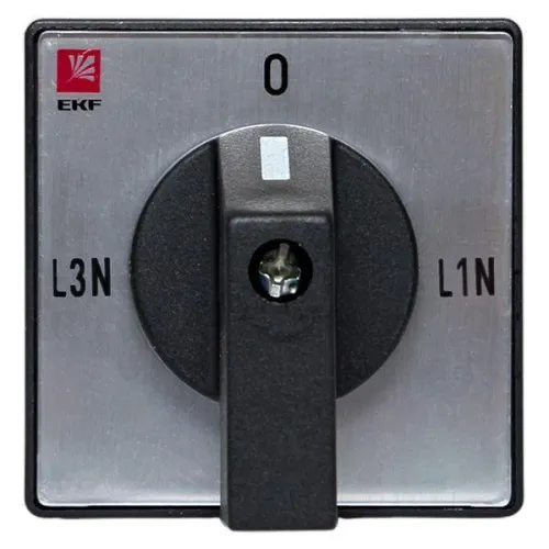 Переключатель кулачковый ПК-1-84 4п 10А для вольтметра (для фазного напряжения) PROxima EKF pk-1-84-10 фото 7