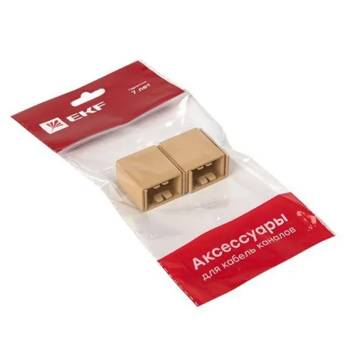 Соединитель на стык 25х16 под свет. дерево Plast PROxima (уп.4шт) EKF conl-25-16x4 фото 6