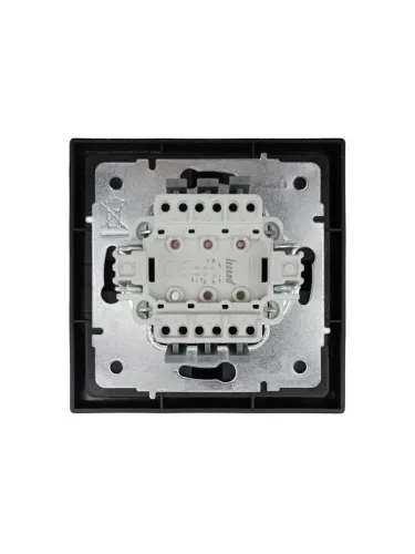 Выключатель 3-кл. СП ZIMA IP20 10А безвинт. зажим черн. бархат LEZARD 704-4288-109QC фото 3