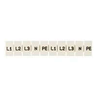Маркеры для ST 1.5 с символами "L1. L2. L3. N. PE" (уп.100шт) EKF zb-st-1.5-L-1-3