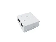 Розетка компьютерная 8P8C (RJ45) UTP кат.5E 2 порта TOKOV ELECTRIC TKE-SMB-8P8C-2P-UTP