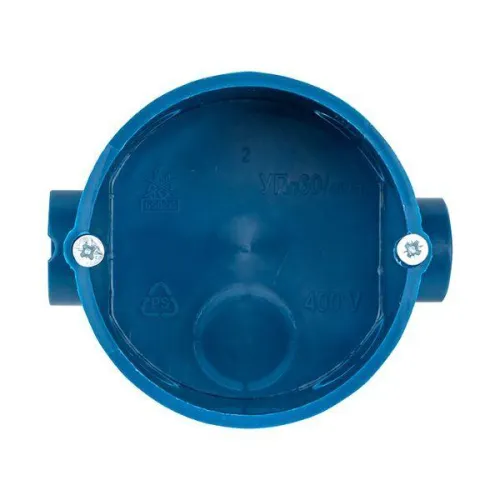 Коробка установочная КМТ-010-002 для твердых стен 68х42 с саморезами IP20 розн. стикер PROxima EKF plc-kmt-010-002-r фото 4