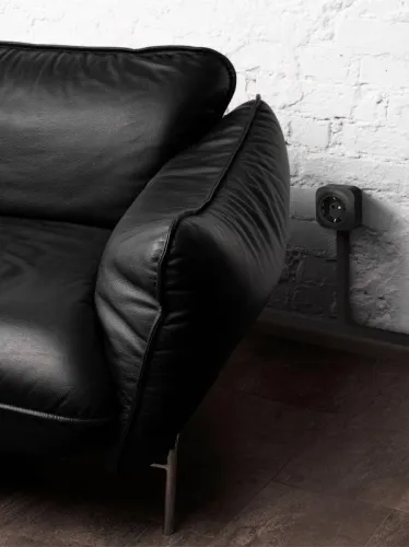 Розетка 1-м ОП Quteo 16А IP20 2P+E с заземл. без защ. шторок черн. матов. IEK 782472 фото 3