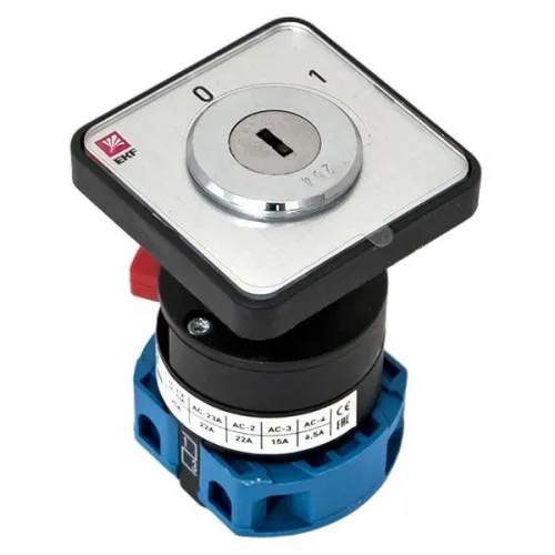 Переключатель кулачковый ПК-1-112 2п 25А "0-1" с ключом EKF pk-1-112-25 фото 10