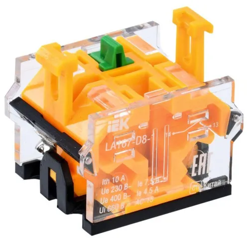 Контакт дополнительный для светосигнал. арм. 1з для D8 KARAT IEK BDK30-1