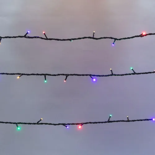 Гирлянда светодиодная управляемая"Нить" 10м 100LED мультиколор 10Вт 220-240В IP65 8 режимов провод ПВХ черн. (нужен контроллер 217-204) Neon-Night 303-139 фото 5