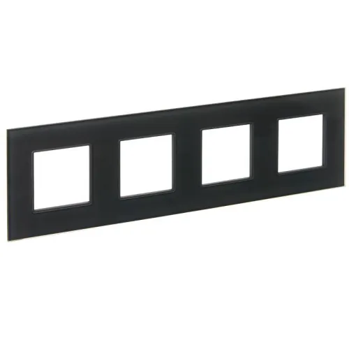 Рамка 4-м SKANDY SK-F24G стекло графит IEK SK-M42-G-K53