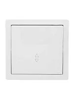 Выключатель 1-клав. проходной LETO бел. LEZARD 752-0200-105