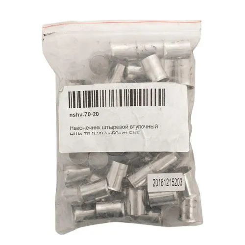 Наконечник штыревой втулочный НШв 70.0-20 (уп.50шт) PROxima EKF nshv-70-20 фото 3