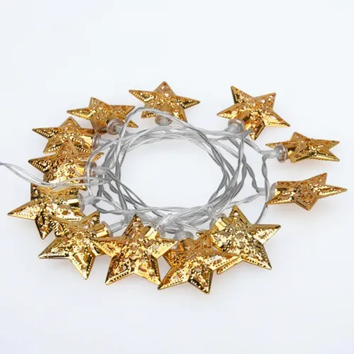 Гирлянда светодиодная "Звезды" 1.2м 12LED тепл. бел. 0.5Вт IP20 на солнечной батарее Neon-Night 303-070 фото 4