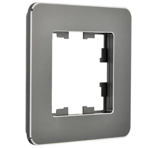 Рамка 1-м BRITE РУ-1-1-Бр метал. титан RE IEK BR-M12-M-01-K48 фото 4