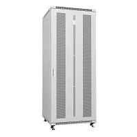 Шкаф монтажный телекоммуникационный напольн. ND-05C-42U80/80 19дюйм 42U 800х800х2055мм для распределит. и серверн. оборудования; передн. и задн. перфорир. двери ручка с замком RAL 7035 сер. Cabeus 7226c