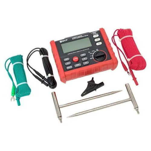 Измеритель сопротивления заземления цифровой E-Resist MS2302 Professional EKF ms2302 фото 16