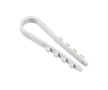 Дюбель-хомут PCD-R 11-18-55-100WH для круглого кабеля PA6.6 (уп.100шт) Jazzway 5054806