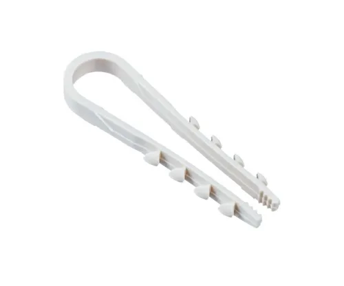 Дюбель-хомут PCD-R 11-18-55-100WH для круглого кабеля PA6.6 (уп.100шт) Jazzway 5054806