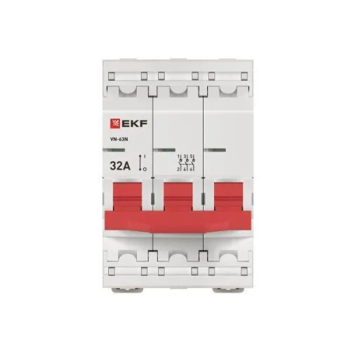 Выключатель нагрузки 3п 32А ВН-63N PROxima EKF S63332 фото 3