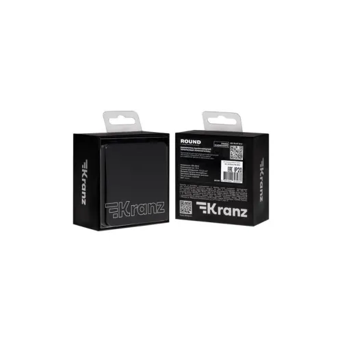 Выключатель перекрестный (переключатель) 1-кл. СП ROUND MIELE 10А оникс Kranz KR-78-0710-3 фото 2