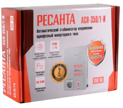 Стабилизатор напряжения инвенторный АСН-350/1-И Ресанта 63/6/74 фото 5
