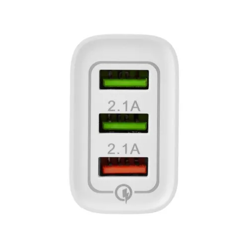 Устройство зарядное сетевое для iPhone/iPad 3 x USB 5В 3А + 1А + 1А бел. Rexant 16-0277 фото 6