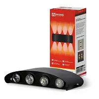 Светильник светодиодный ДБУ TWIN-10B 10Вт 3000К IP65 уличный черн. IN HOME 4690612051970