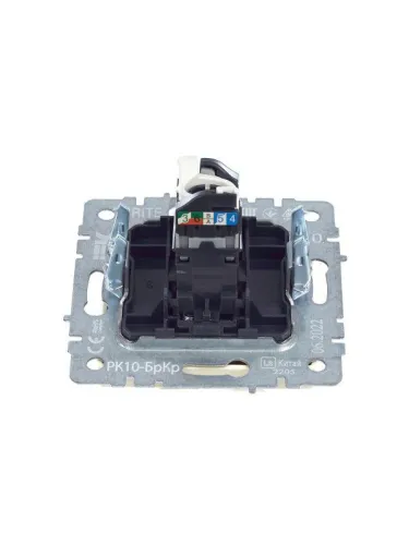 Розетка компьютерная СП RJ45 кат.5E BRITE РК10-БрКр механизм беж. IEK BR-K10-1-K10 фото 5