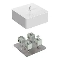 Коробка огнестойкая 75х75х30мм Е15-Е120 для кабель-канала Промрукав 40-0450-FR1.5-8