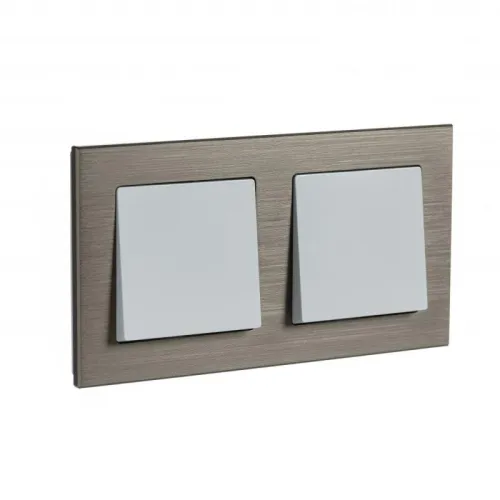 Рамка 2-м AtlasDesign Nature метал. латунь SE ATN312202 фото 4