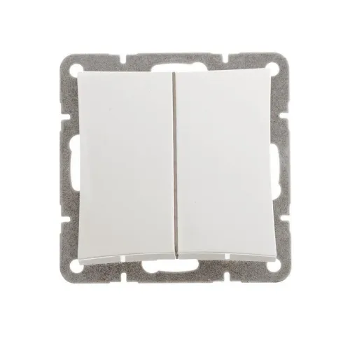 Выключатель 2-кл. СП Дуэт 10А IP20 с индикацией механизм бел. SchE WDE000153 фото 2