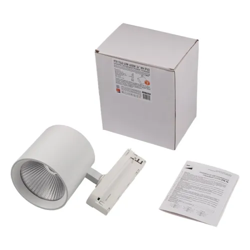 Светильник светодиодный трековый трехфазный 3P PTR 7040 40Вт 4000К 36град. WH IP40 Pro+ JazzWay 5062795 фото 2