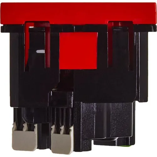 Розетка 2мод. 16А 250В 45град. с заземл. защ. шторки безвинт. зажимы красн. ИЭК Leg 4525059 фото 6