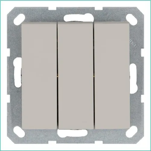 Выключатель 3-кл. 10А IP20 механизм тауп Jasmart G3031T