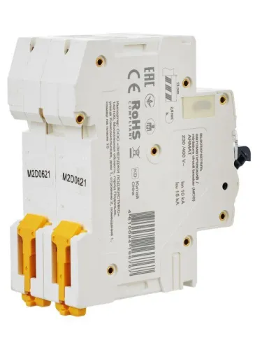 Выключатель автоматический модульный 2п D 6А M10N ARMAT IEK AR-M10N-2-D006 фото 9