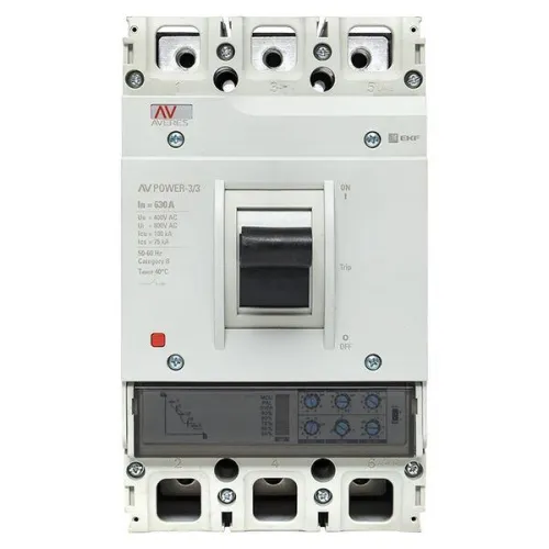 Выключатель автоматический 630А 100кА AV POWER-3/3 ETU2.0 AVERES EKF mccb-33-630H-2.0-av фото 2