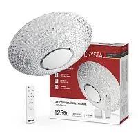 Светильник светодиодный COMFORT CRYSTAL 125Вт 3000-6500К 10000лм 230В 500х115мм с пультом ДУ IN HOME 4690612059471