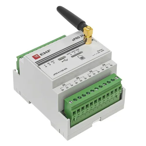 Контроллер базовый ePRO 24 удаленного управления 6вх/4вых 230В WiFi GSM с внешней антенной PROxima EKF ePRO-6-4-230-WG1 фото 11