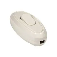 Переключатель на шнур бел. 6А 250В EKF APB6-10