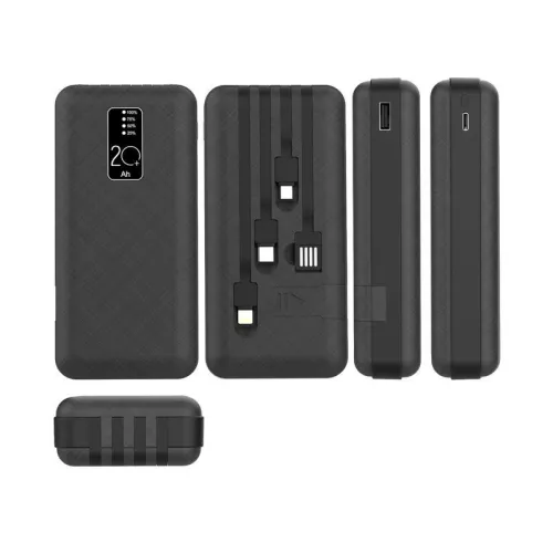 Устройство зарядное портативное Power Bank (аккумуляторная батарея) 20000мА.ч черн. Rexant 30-2039 фото 2