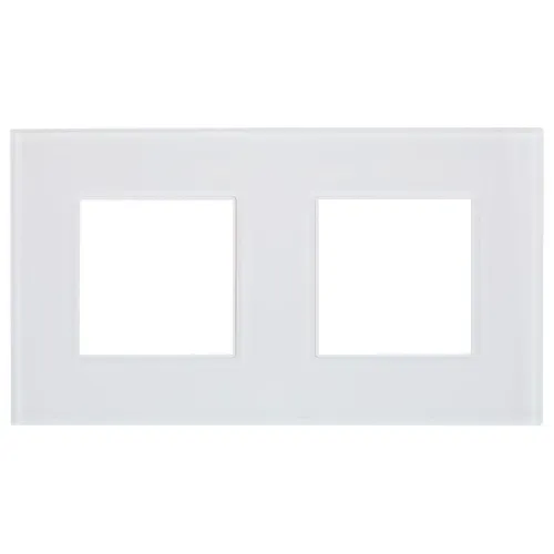 Рамка 2-м SKANDY SK-F22W стекло арктич. бел. IEK SK-M22-G-K01 фото 2