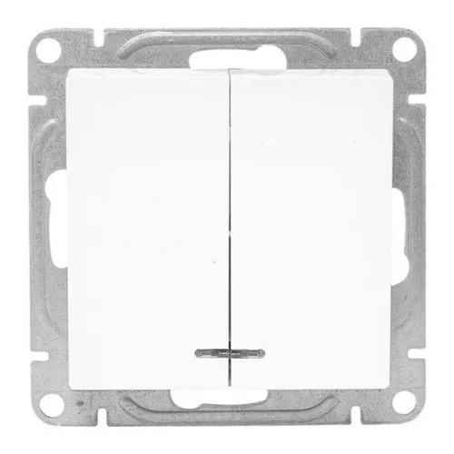 Выключатель 2-кл. СП Эпика с подсветкой механизм бел. EKF UP1-SWW-24 фото 9