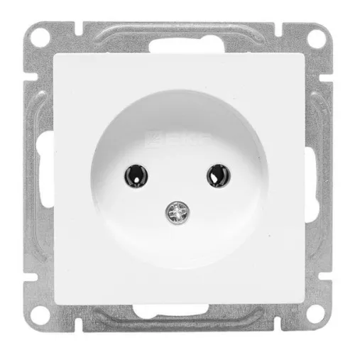 Розетка СП Эпика 16А без заземл. без шторок механизм бел. EKF UP1-SOW-100 фото 5