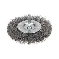 Щетка дисковая для дрели витая стальная проволока 100мм Kranz KR-91-1246