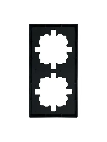 Рамка 2-мест. горизонт. ZIMA черн. бархат LEZARD 704-4200-147 фото 3