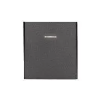 Выключатель 1-кл. СП STRONG MIELE 10А с подсветкой графит Kranz KR-78-0713-6