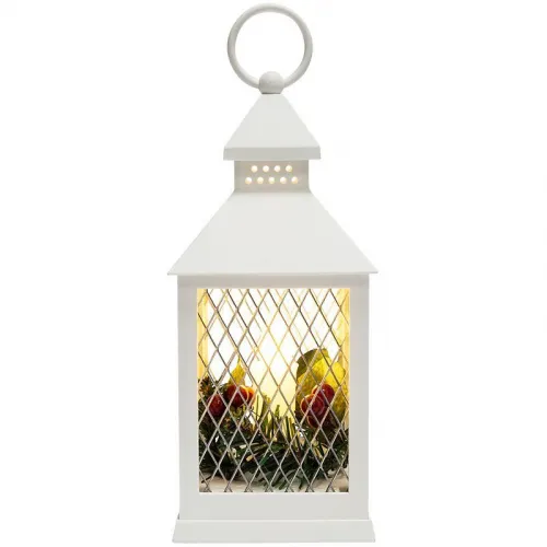 Фонарь декоративный 10.5х10.5х24см тепл. бел. со свечкой корпус бел. Neon-Night 513-042 фото 12
